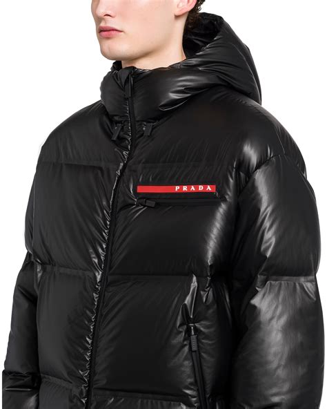 prada black men's jacket|Prada winter jackets men's.